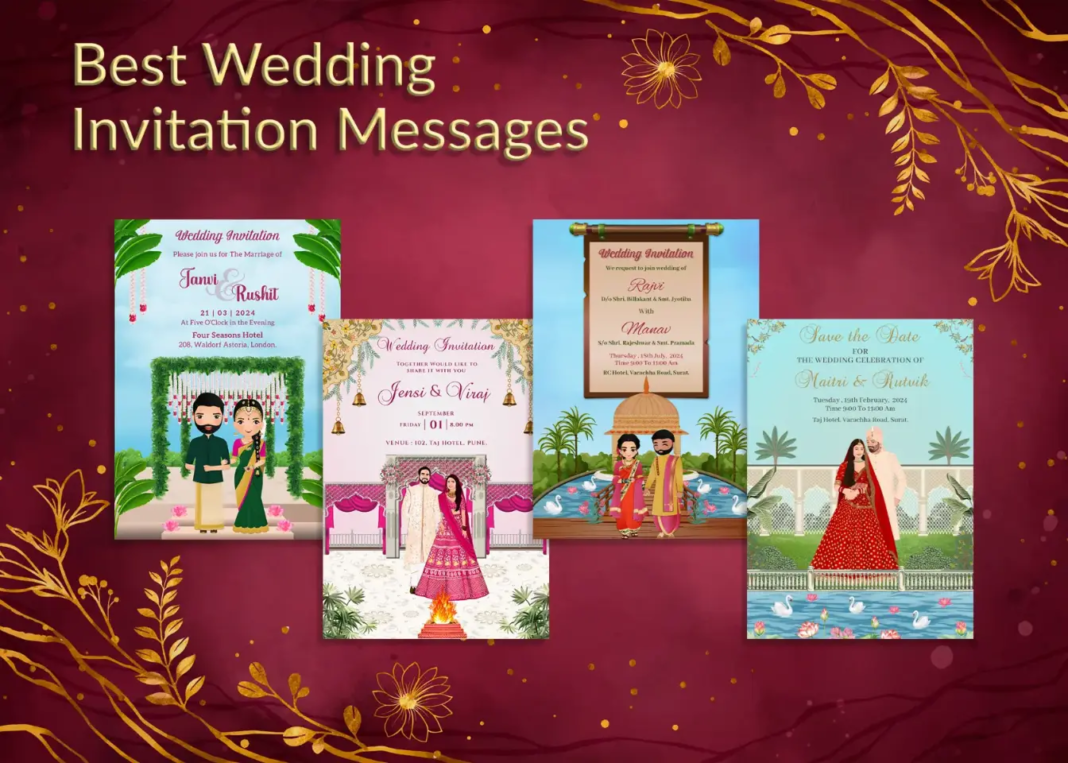 wedding invitation message for friends