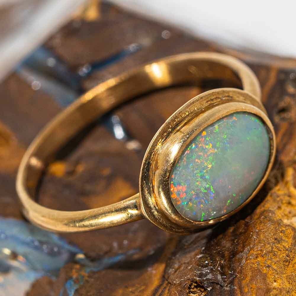 opal engagement ring